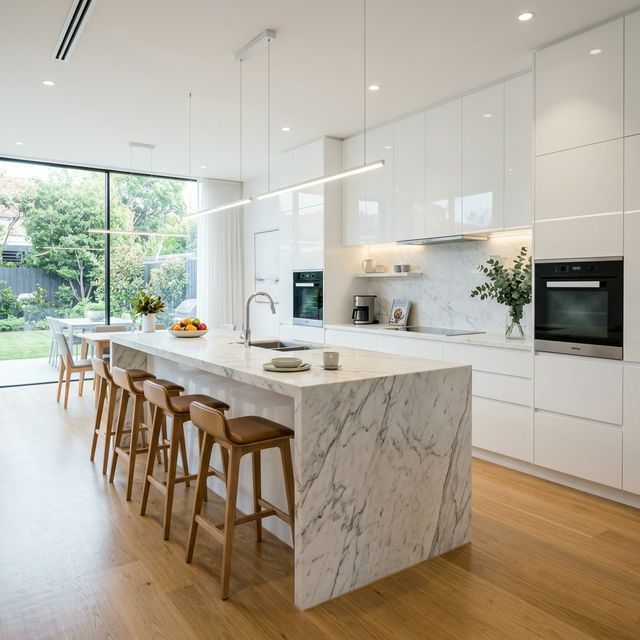 Phòng Bếp Acrylic High-Gloss